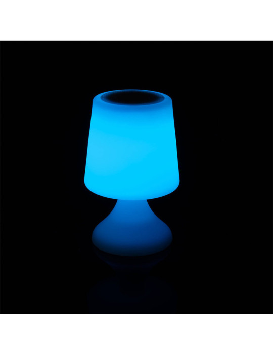 Lampe à Poser LED Extérieure Portative Uyoga RGBW avec Haut-Parleur Bluetooth et Batterie Rechargeable USB