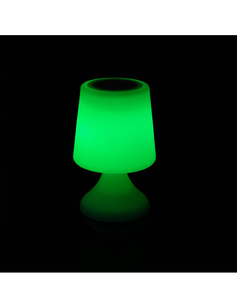 Lampe à Poser LED Extérieure Portative Uyoga RGBW avec Haut-Parleur Bluetooth et Batterie Rechargeable USB