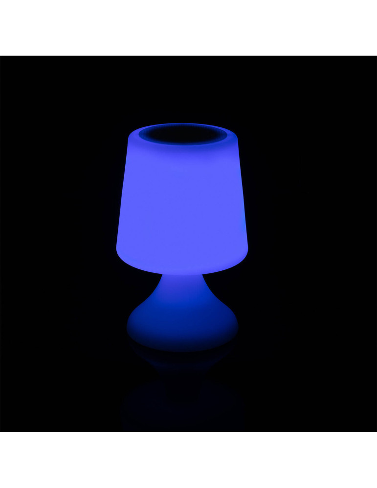 Lampe à Poser LED Extérieure Portative Uyoga RGBW avec Haut-Parleur Bluetooth et Batterie Rechargeable USB
