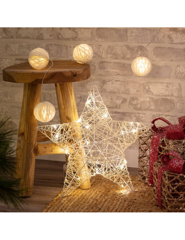Étoile Lumineuse LED Irawo 42x42 cm