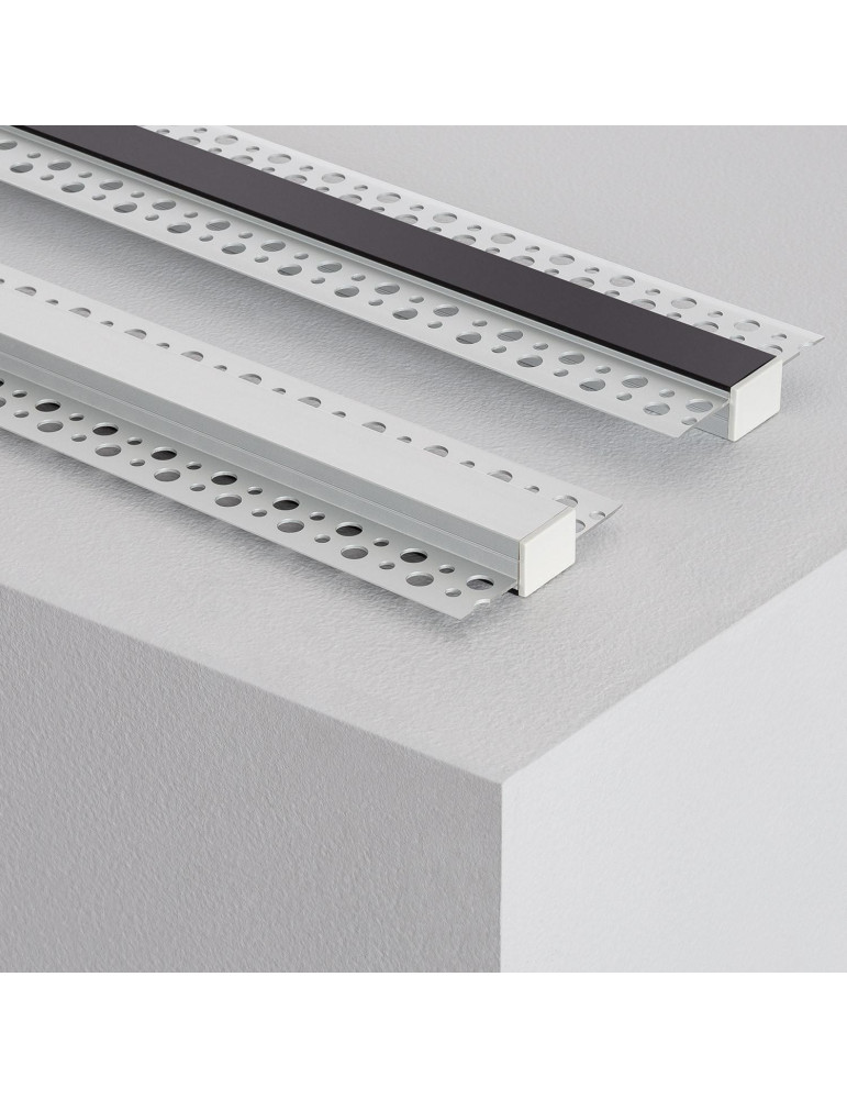 Profilé Aluminium Encastré dans Plâtre / Placo 2m pour Ruban LED
