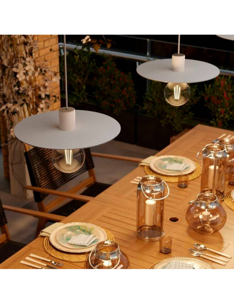 Suspension Aluminium Extérieur Eiva Elegant IP65 Creative-Cables PDEBIEL0250SM01DDBIA