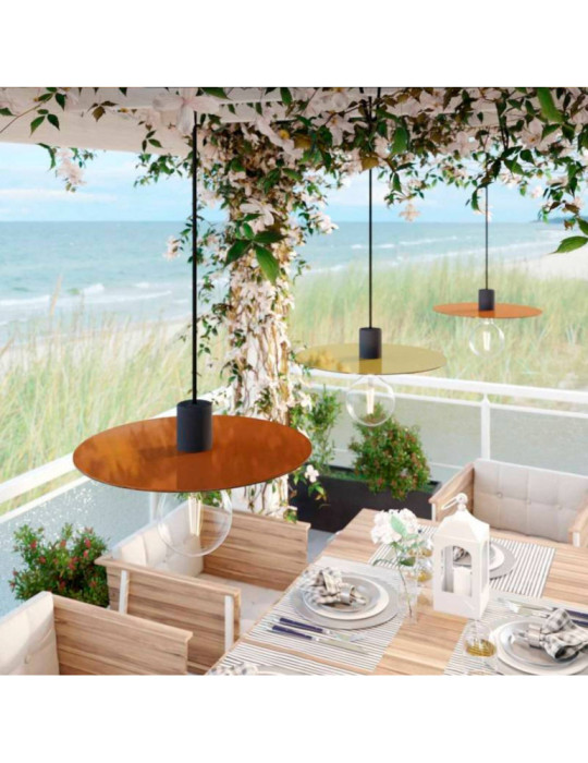 Suspension Aluminium Extérieur Eiva Elegant IP65 Creative-Cables PDEBIEL0250SM01DDBIA