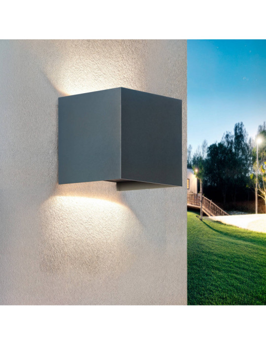 Applique Murale Extérieure LED 10 W Aluminium  Éclairage Double Face CCT Sélectionnable Iridix