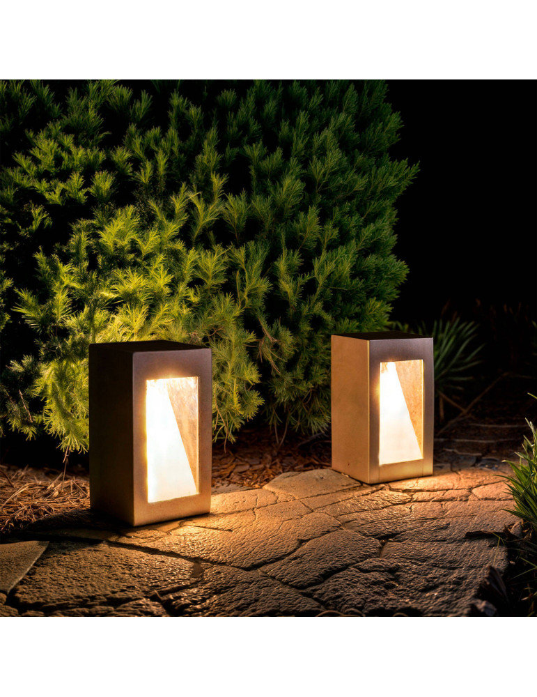 Balise Extérieure LED Dimmable 6W Ciment Lumixa 27 cm