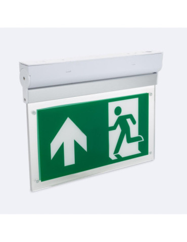 Signalisation de Secours LED en Saillie 60lm Permanent/Non Permanent Double Face