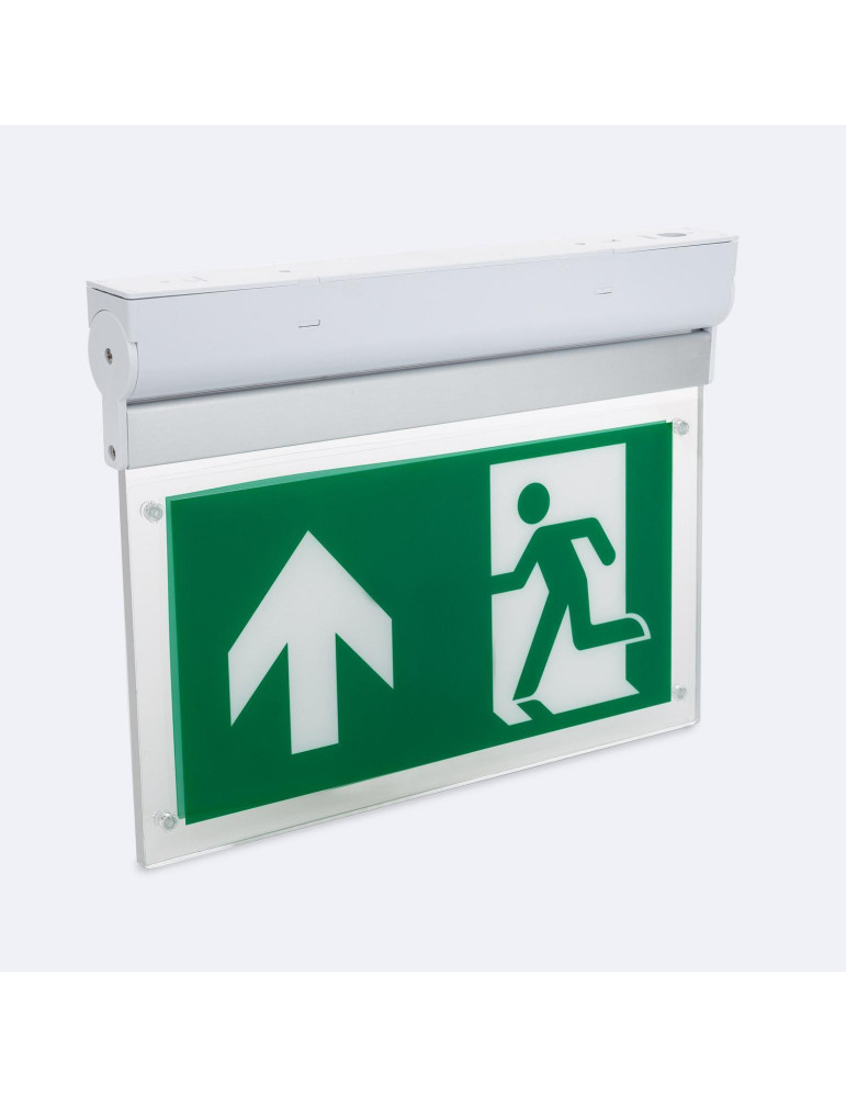 Signalisation de Secours LED en Saillie 60lm Permanent/Non Permanent Double Face Signalisation de Secours LED en Saillie 60lm Permanent/Non Permanent Double Face