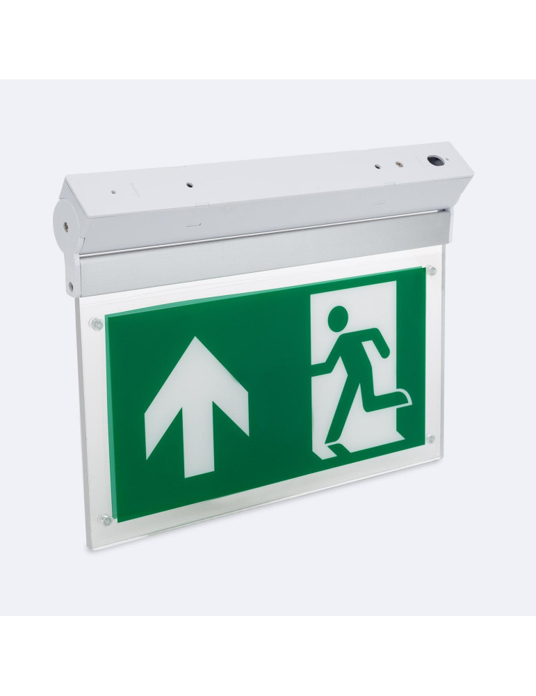 Signalisation de Secours LED en Saillie 60lm Permanent/Non Permanent Double Face