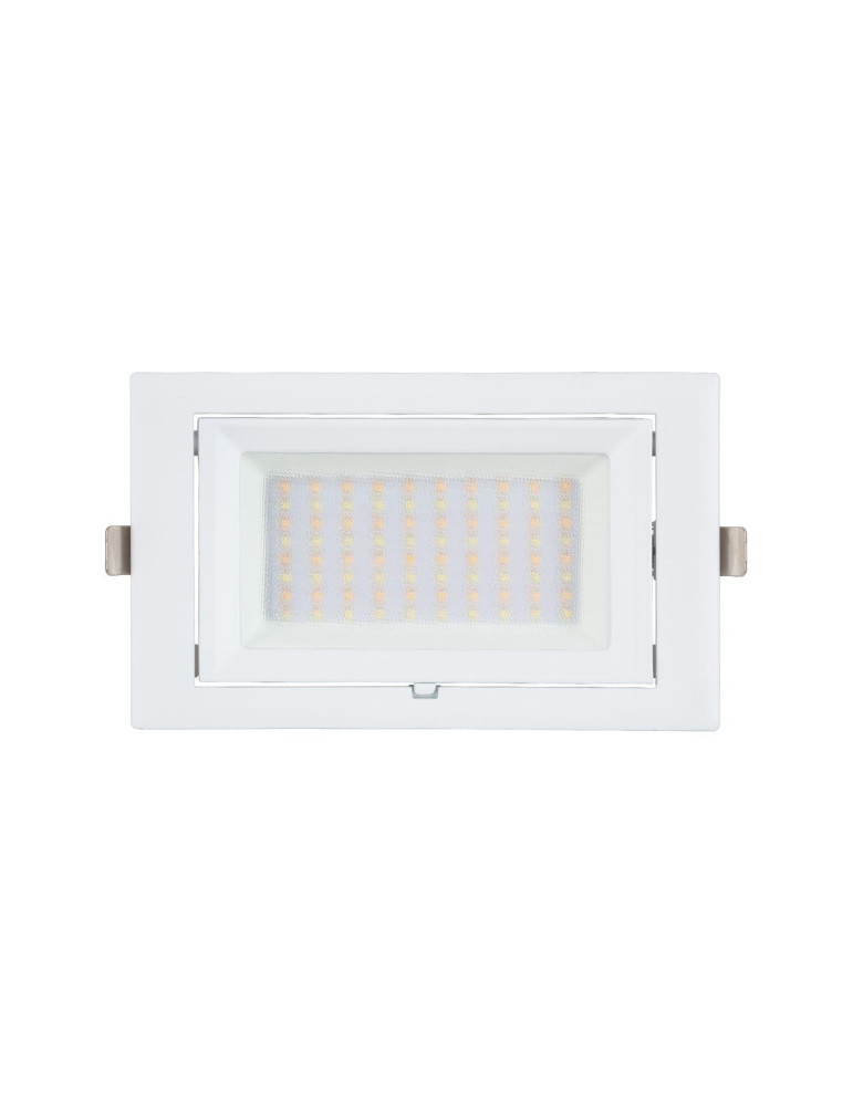 Spot Downlight LED 38W Rectangulaire Orientable SAMSUNG 130 lm/W LIFUD Coupe 210x125 mm