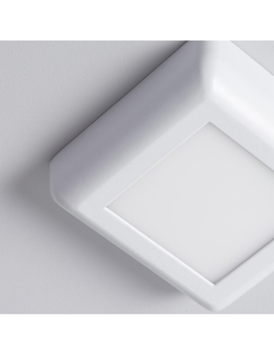 Plafonnier LED Carré Métal Design White 6W 122x122mm
