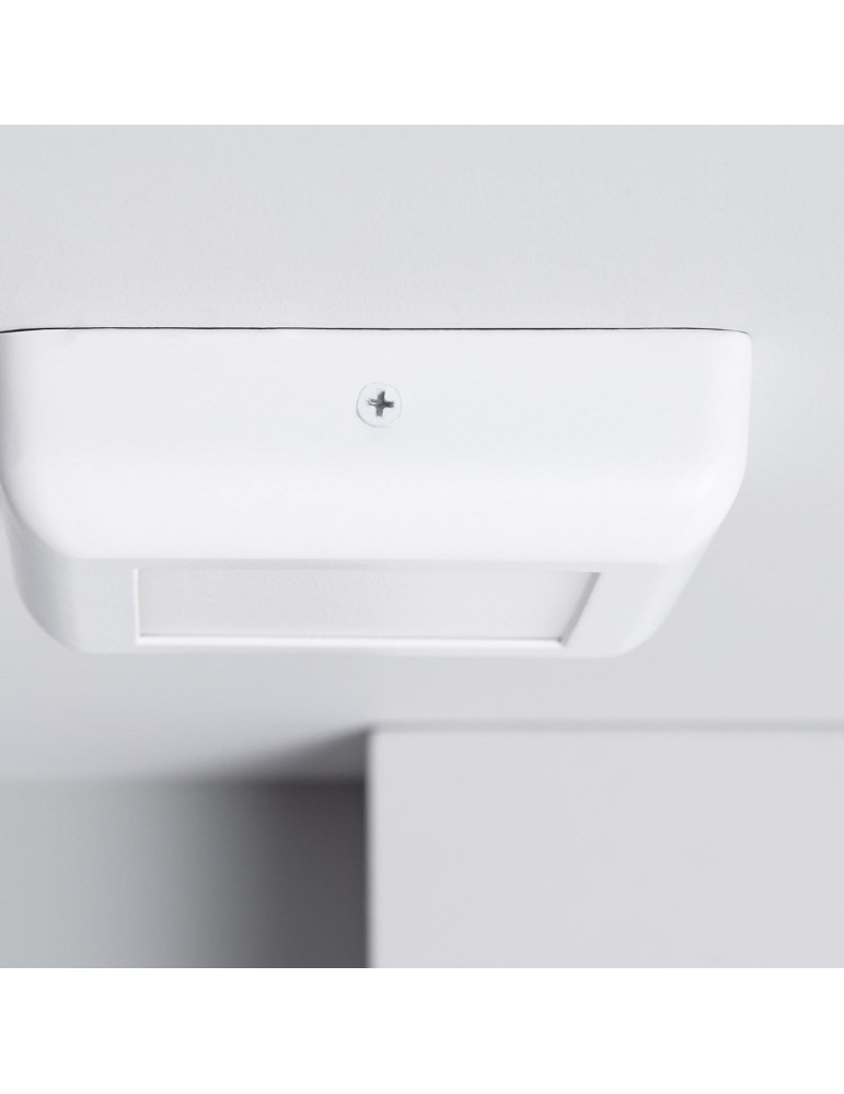 Plafonnier LED Carré Métal Design White 6W 122x122mm