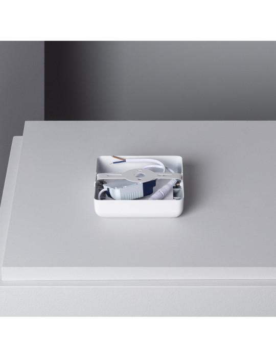 Plafonnier LED Carré Métal Design White 6W 122x122mm