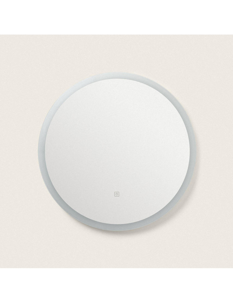 Miroir de Salle de Bain avec éclairage LED et Anti-buée Minna Ø60 cm