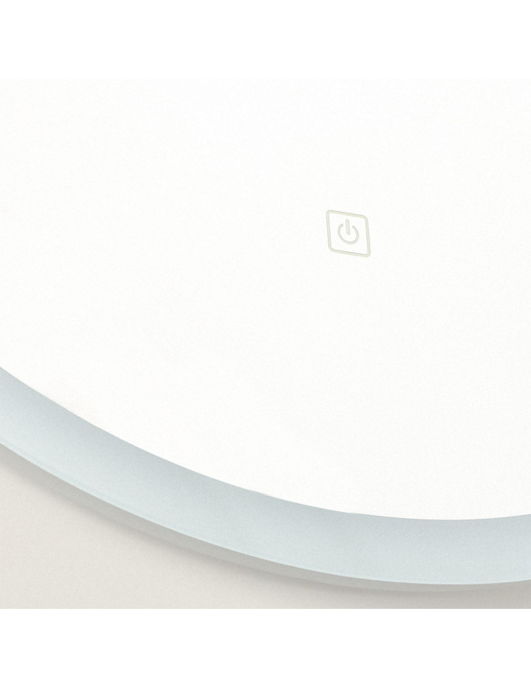 Miroir de Salle de Bain avec éclairage LED et Anti-buée Minna Ø60 cm