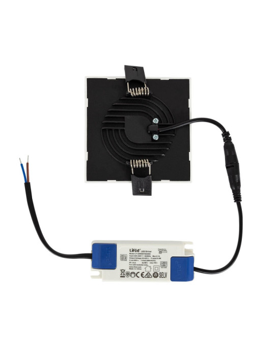 Dalle LED 8W Carrée High Lumen LIFUD Coupe Ø 75mm