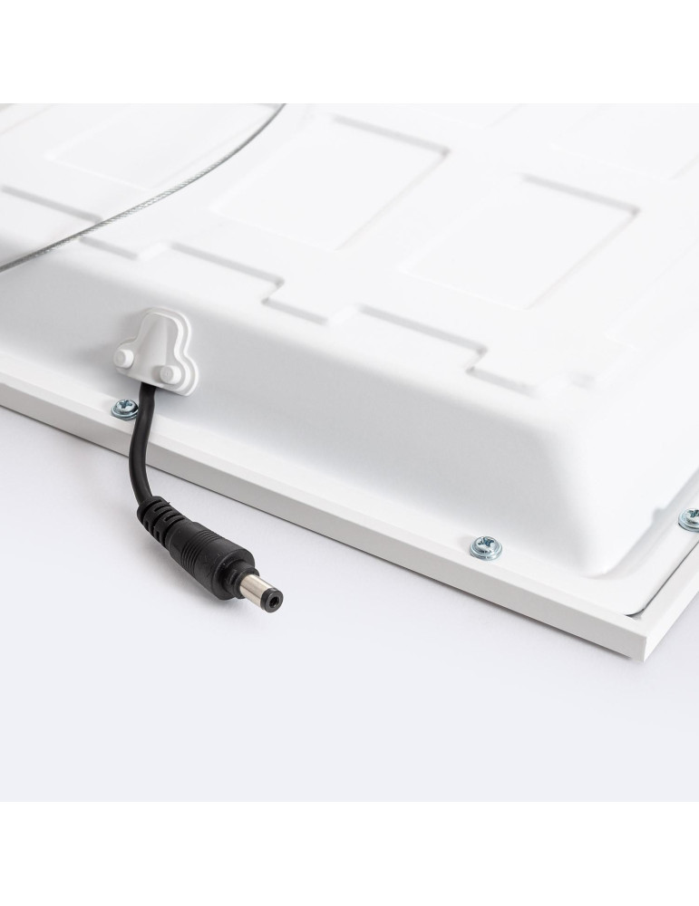 Panneau LED 120x60 cm 64W 6400lm avec Boîtier de Connexion Rapide et Câble de Sécurité