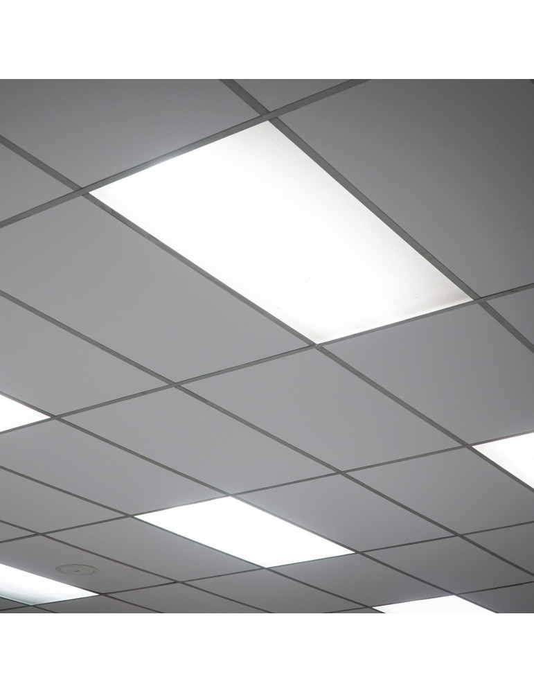 Panneau LED 120x60 cm 64W 6400lm avec Boîtier de Connexion Rapide et Câble de Sécurité