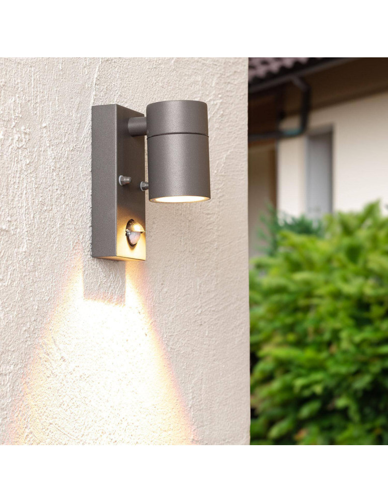 Applique Murale Extérieure Acier Inoxydable avec Capteur PIR Stone