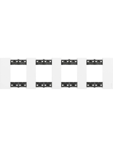 Platine de Finition 2 x 4 Modules BTicino Living Now KA4802M4K_