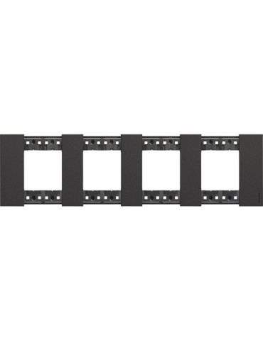 Platine de Finition 2 x 4 Modules BTicino Living Now KA4802M4K_