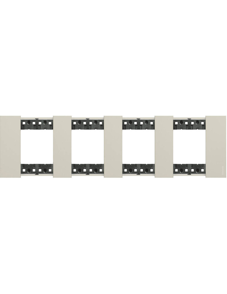 Platine de Finition 2 x 4 Modules BTicino Living Now KA4802M4K_