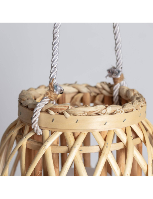 Lampe à Poser LED Portable Rotin Big Alejandría