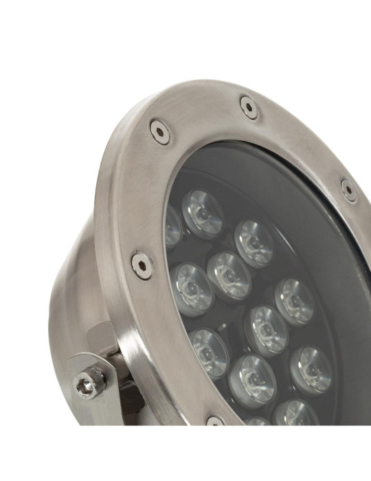 Spot LED RGB Fixation au Sol 24V 15W Submersible IP68