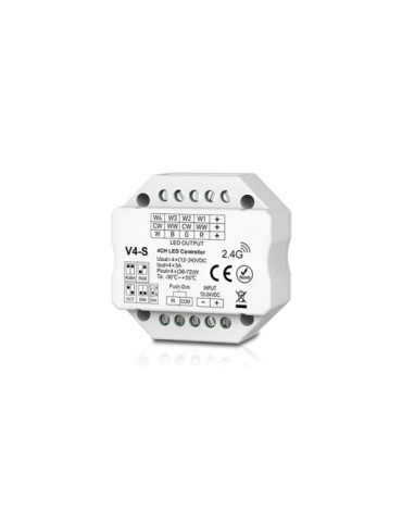 Contrôleur Variateur LED de dernière génération 12/24V DC pour Ruban LED CCT/RGB/RGBW