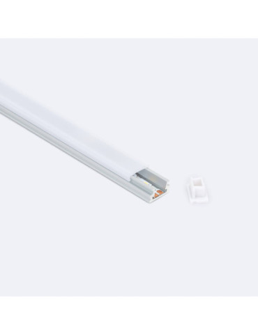 Profilé Aluminium en Saillie 2m pour Ruban LED jusqu'à 9 mm