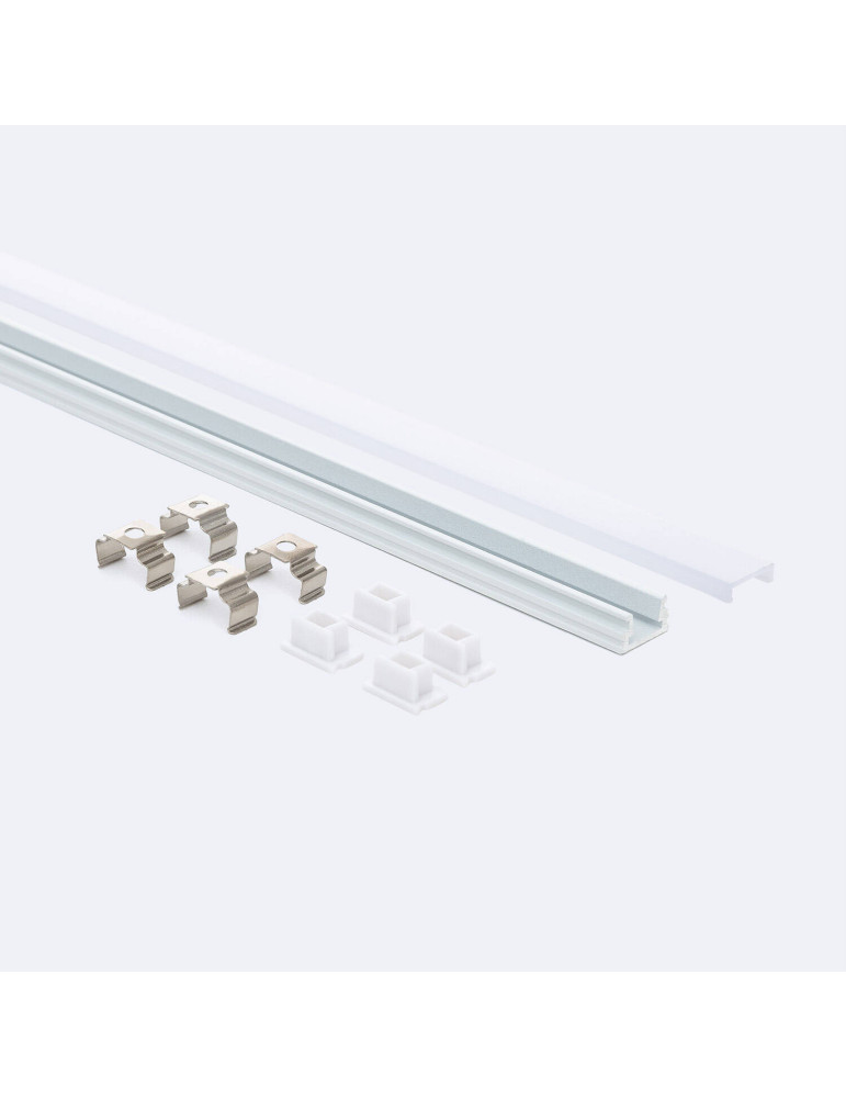 Profilé Aluminium en Saillie 2m pour Ruban LED jusqu'à 9 mm