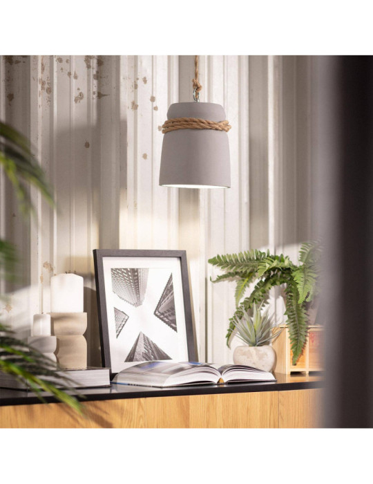 Suspension Ciment et Corde Dawan