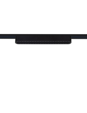 Spot Linéaire LED sur Rail Magnétique 25mm Extra-Plat 12W 48V Noir Optic 222mm