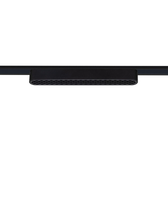 Spot Linéaire LED sur Rail Magnétique 25mm Extra-Plat 12W 48V Noir Optic 222mm