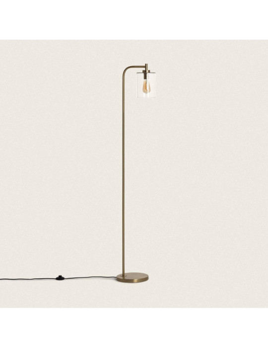 Lampadaire Métal et Verre Joile