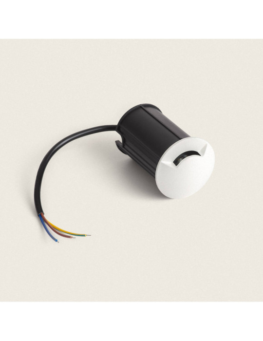 Balise Extérieure LED 3W  Encastrable au Sol Letso 1L Blanche