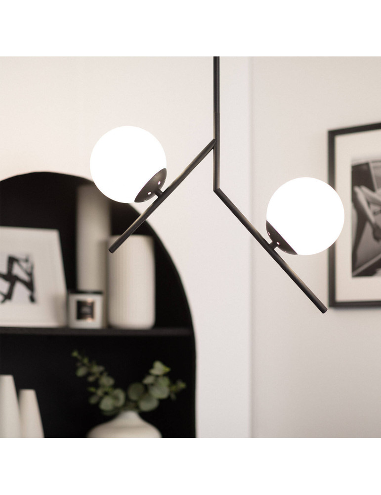 Suspension Métal et Verre Balts