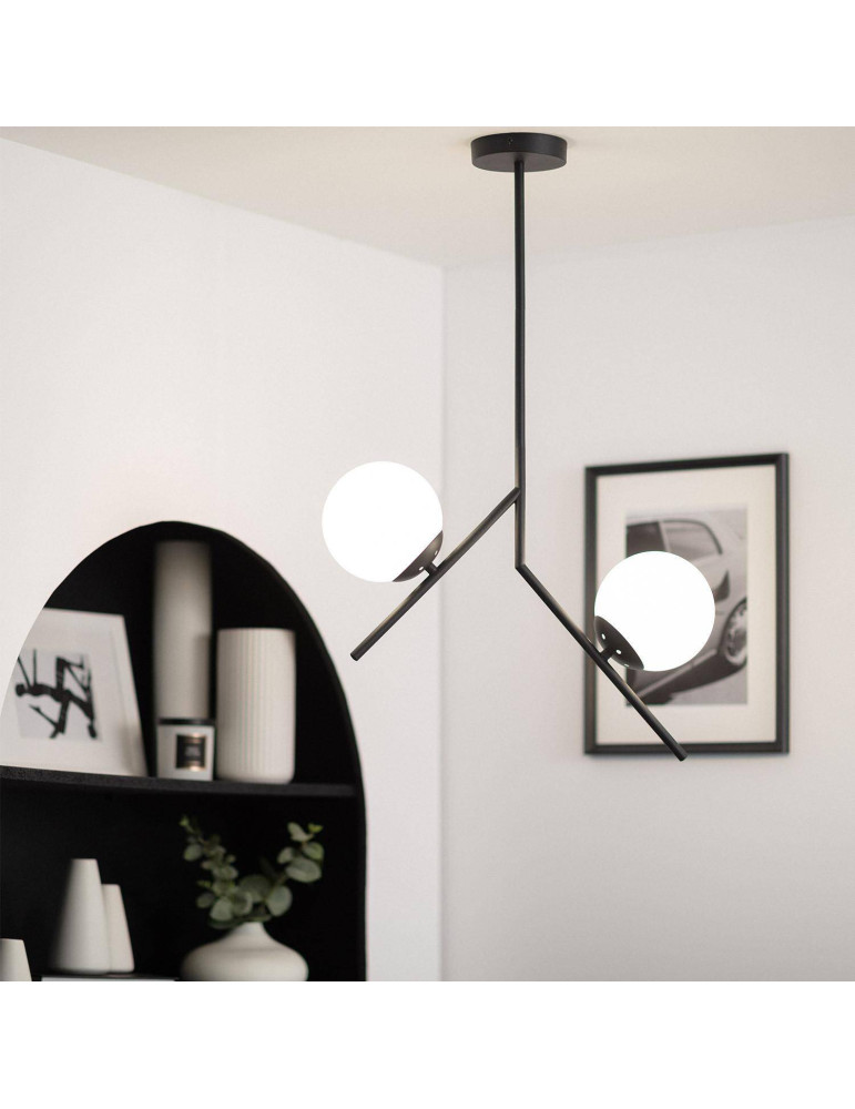 Suspension Métal et Verre Balts