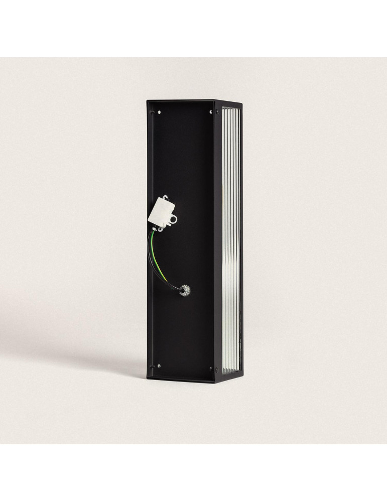 Applique Murale Extérieure Métal et Verre Taiga