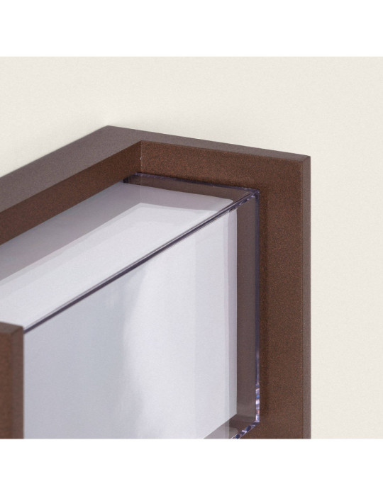 Applique murale extérieur LED à double diffuseur sélectionnable Isolde 12 W en aluminium CCT