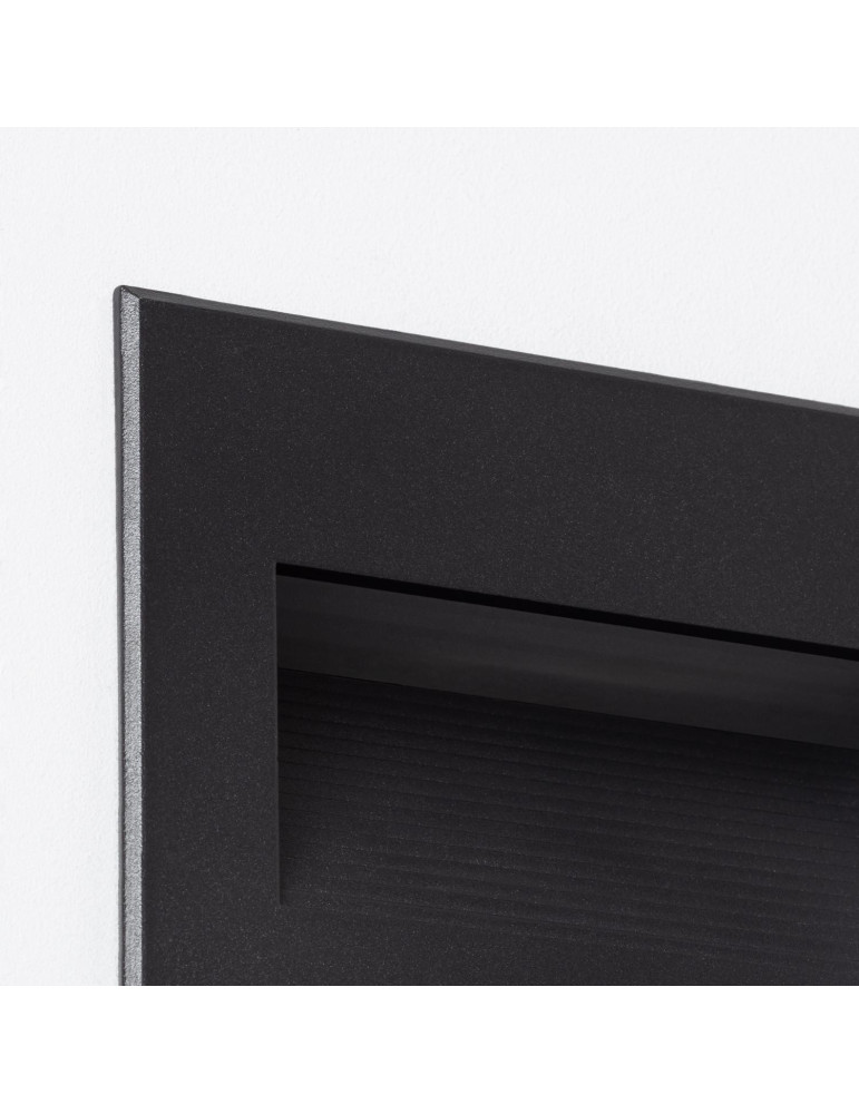 Balise LED Extérieure 5W Encastrable au Mur Goethe Horizon Noire