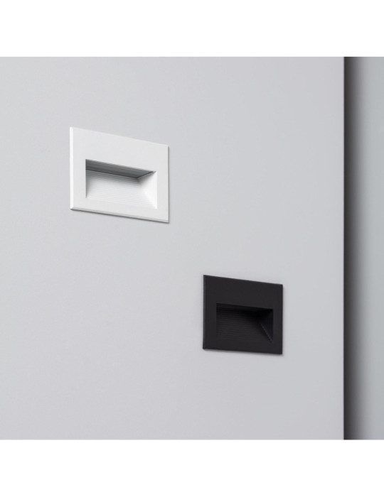 Balise LED Extérieure 5W Encastrable au Mur Goethe Horizon Noire