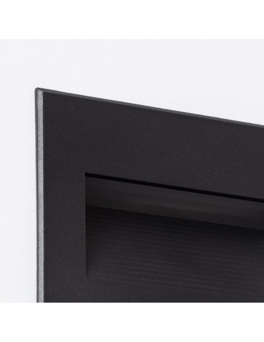 Balise LED Extérieure 5W Encastrable au Mur Goethe Horizon Noire