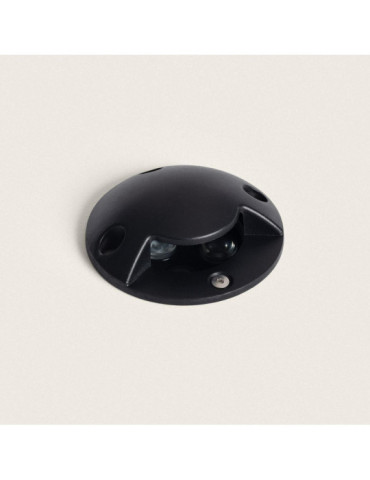 Balise Extérieure LED 3W Encastrable au Sol Gimsha 1L Noire