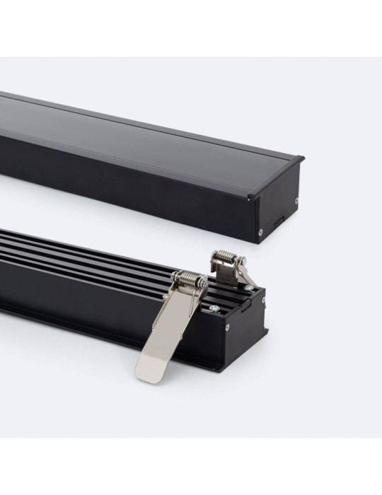 Profilé Aluminium Architectural Grand Format avec Capot Continu pour Rubans LED jusqu'à 40mm