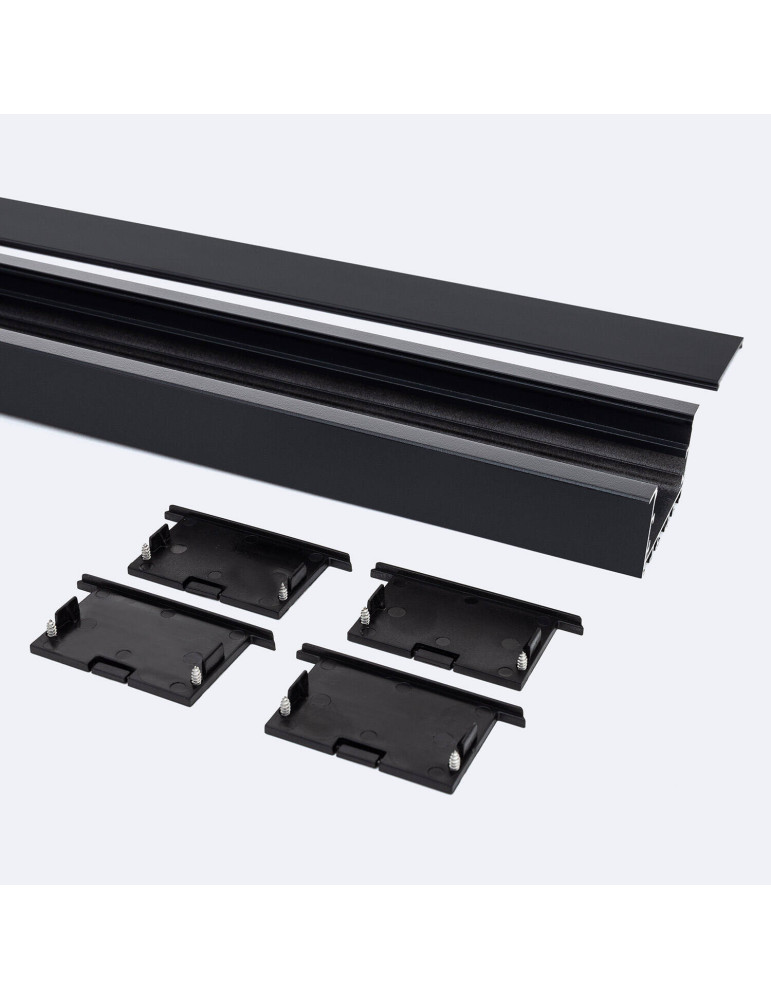 Profilé Aluminium Architectural Grand Format avec Capot Continu pour Rubans LED jusqu'à 40mm