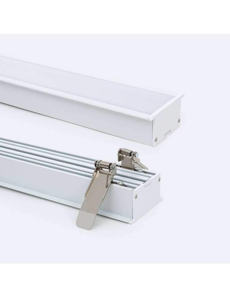 Profilé Aluminium Architectural Grand Format avec Capot Continu pour Rubans LED jusqu'à 40mm