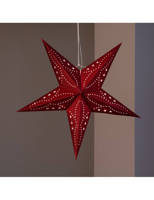 Étoile LED Papier avec Piles Parilti