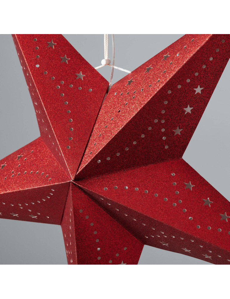 Étoile LED Papier avec Piles Parilti