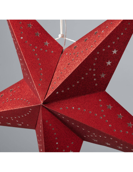 Étoile LED Papier avec Piles Parilti