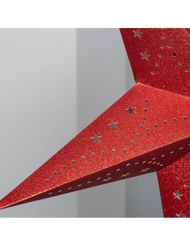 Étoile LED Papier avec Piles Parilti